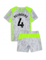 Manchester City Tijjani Reijnders #4 Tredjedraktsett Barn 2025-26 Korte ermer (+ bukser)